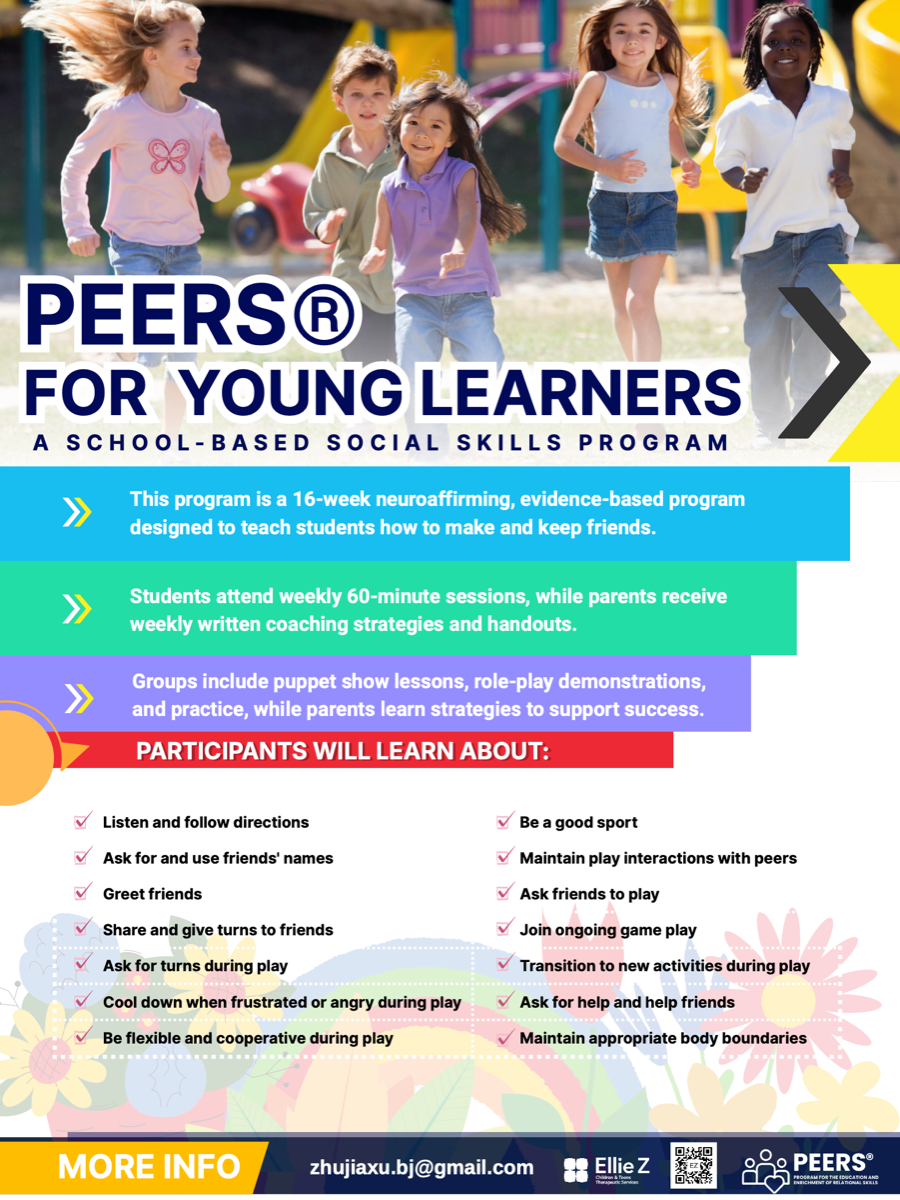 PEERS Young Learners poster cover